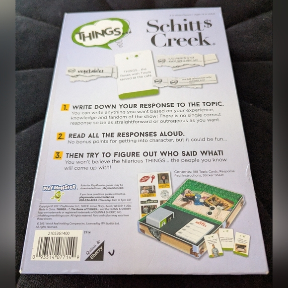 Things Schitt's Creek Edition Game By Playmonster - Picture 3 of 8